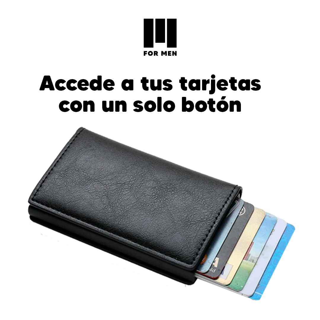 Billetera Tarjetero para hombre con protección RFID